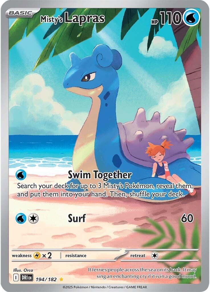 Pokemon: Misty's Lapras - 194/182 card image