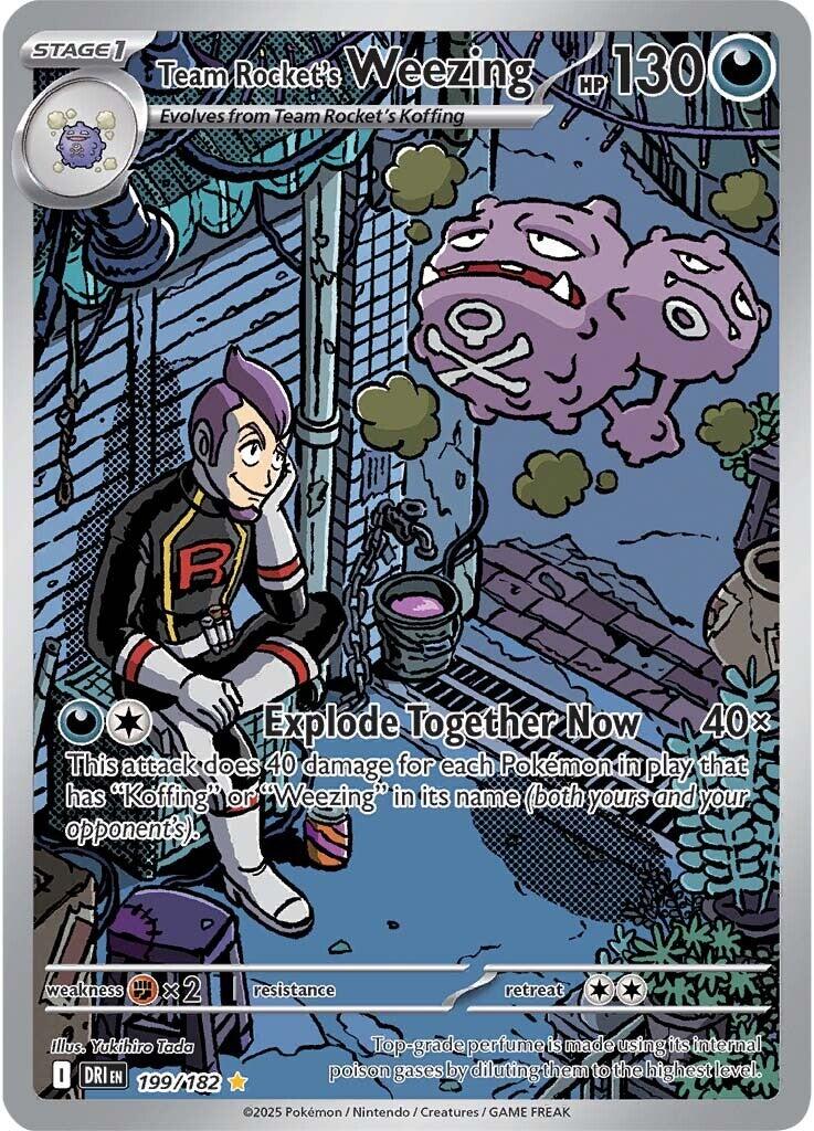 Pokemon: Team Rocket's Weezing - 199/182 card image