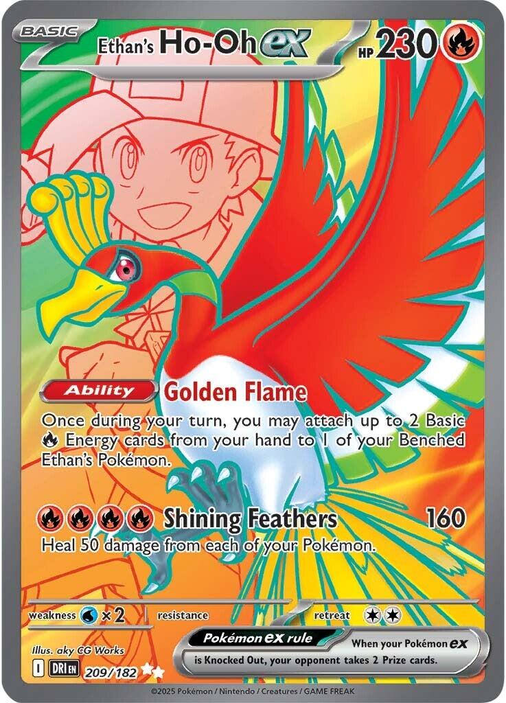 Pokemon: Ethan's Ho-Oh ex - 209/182 card image