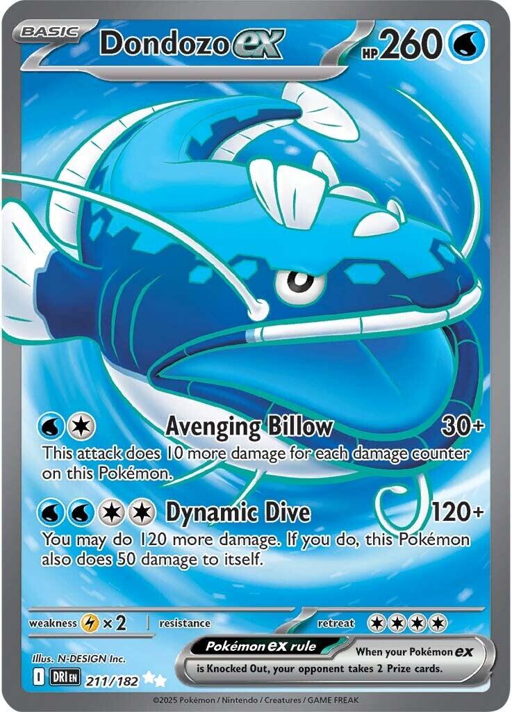 Pokemon: Dondozo ex - 211/182 card image