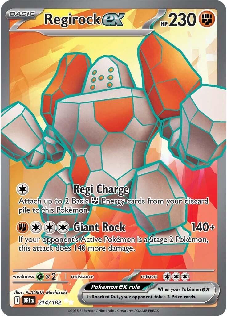 Pokemon: Regirock ex - 214/182 card image