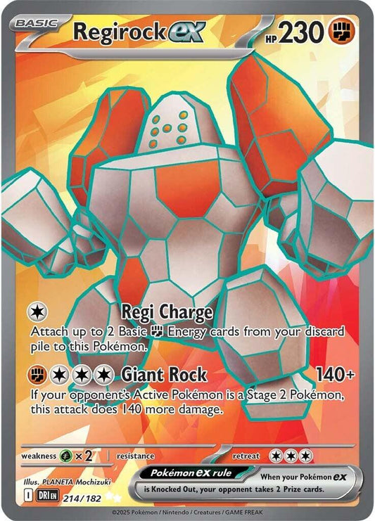 Pokemon: Regirock ex - 214/182 card image