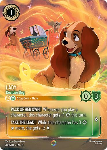 Disney Lorcana: Lady - Decisive Dog (Enchanted) card image