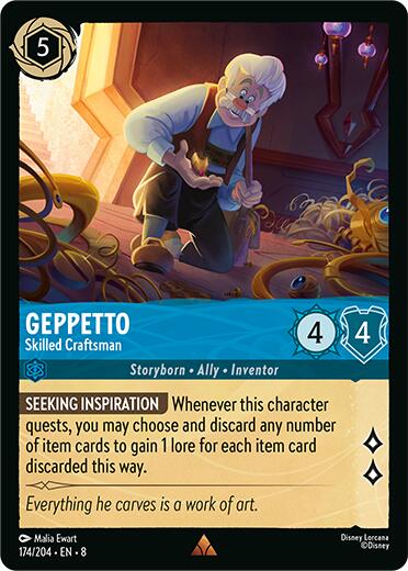 Disney Lorcana: Geppetto – Skilled Craftsman card image