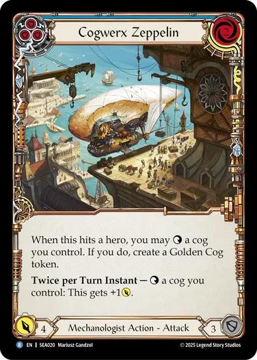 Flesh and Blood TCG: Cogwerx Zeppelin (Blue) image