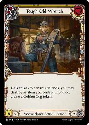 Flesh and Blood TCG: Tough Old Wrench (Yellow) image