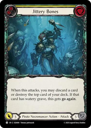 Flesh and Blood TCG: Jittery Bones (Yellow) image
