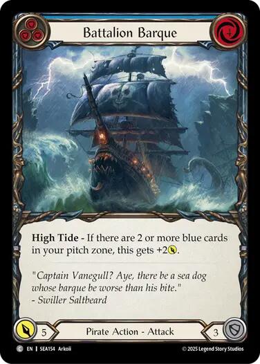 Flesh and Blood TCG: Battalion Barque (Blue) image