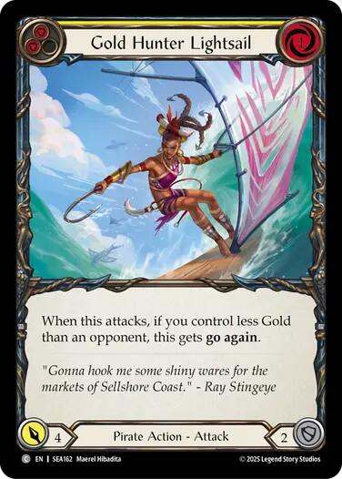 Flesh and Blood TCG: Gold Hunter Lightsail image