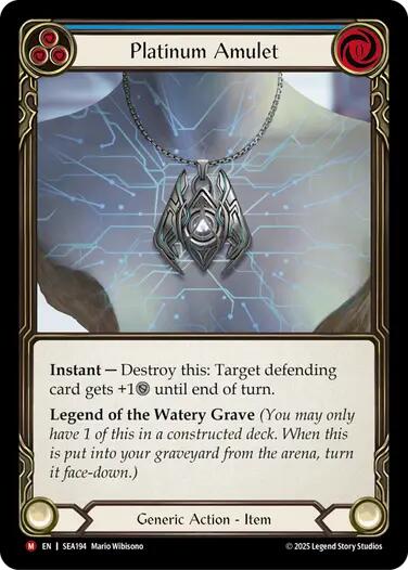 Flesh and Blood TCG: Platinum Amulet image
