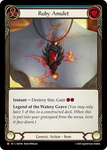 Flesh and Blood TCG: Ruby Amulet image