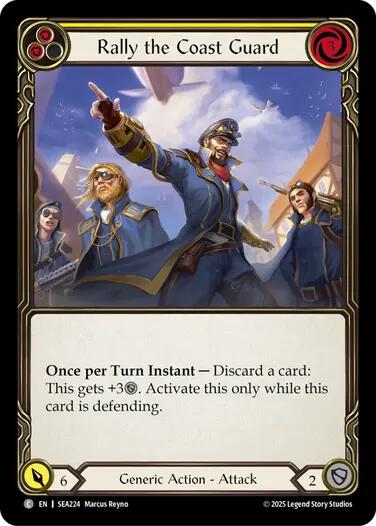 Flesh and Blood TCG: Rally the Coast Guard (Yellow) image