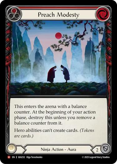 Flesh and Blood TCG: Preach Modesty image
