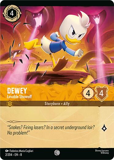 Disney Lorcana: Dewey - Lovable Showoff (Foil) card image