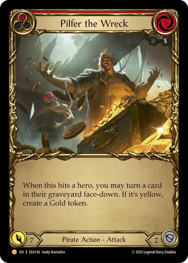 Flesh and Blood TCG: Pilfer the Wreck (Red) (Treasure) image