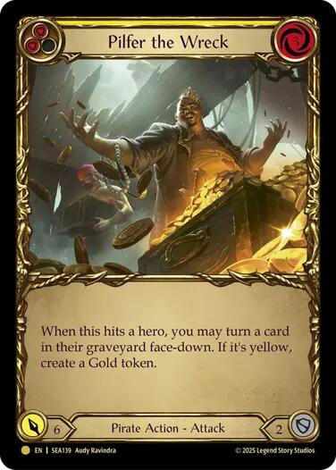 Flesh and Blood TCG: Pilfer the Wreck (Yellow) (Treasure) image