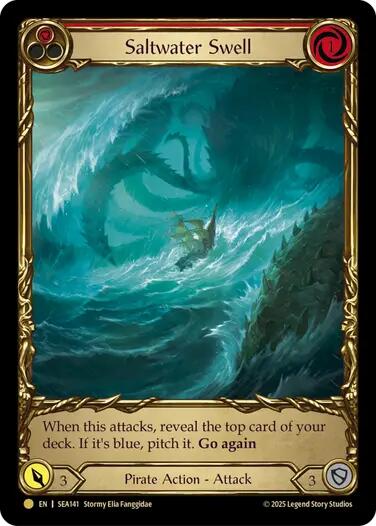 Flesh and Blood TCG: Saltwater Swell (Red) (Treasure) image