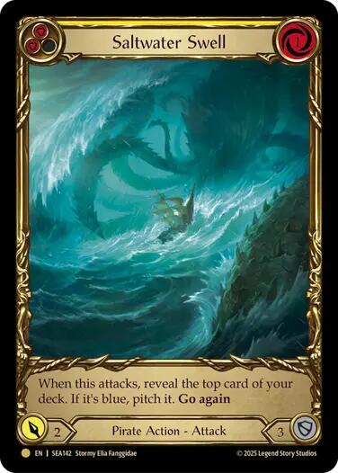 Flesh and Blood TCG: Saltwater Swell (Yellow) (Treasure) image