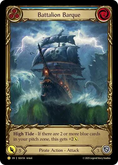Flesh and Blood TCG: Battalion Barque (Blue) (Treasure) image