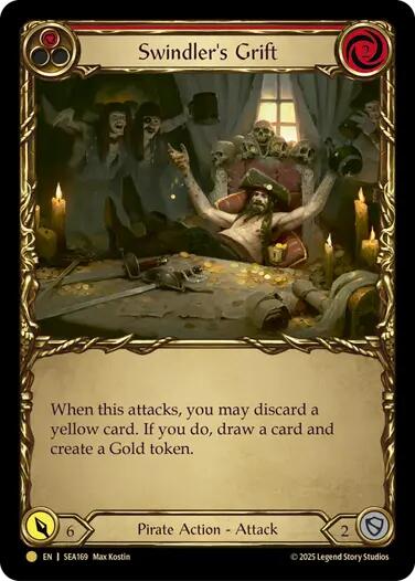 Flesh and Blood TCG: Swindler's Grift (Red) (Treasure) image