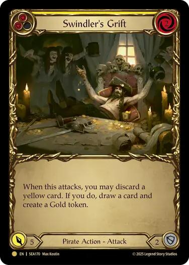 Flesh and Blood TCG: Swindler's Grift (Yellow) (Treasure) image