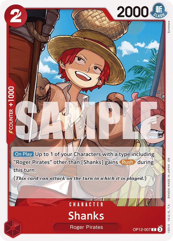 One Piece Card Game: Shanks (007) card image