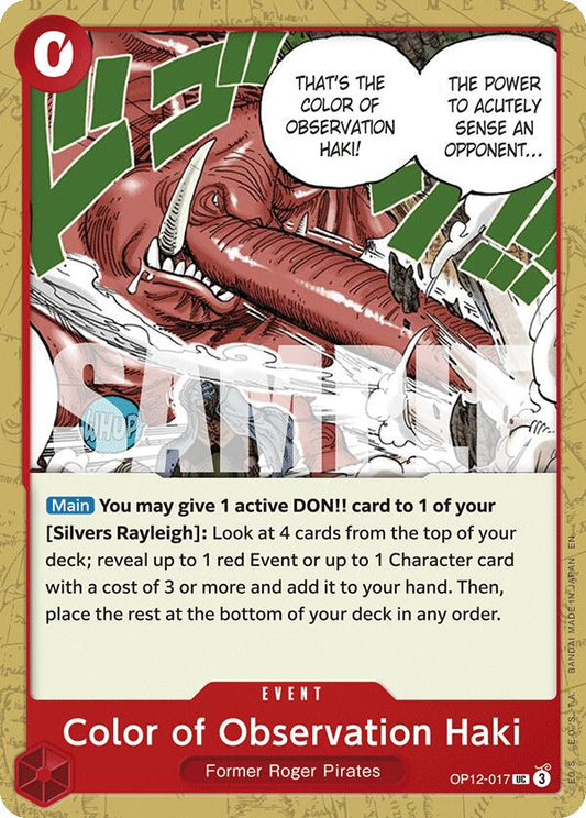 One Piece Card Game: Color of Observation Haki card image