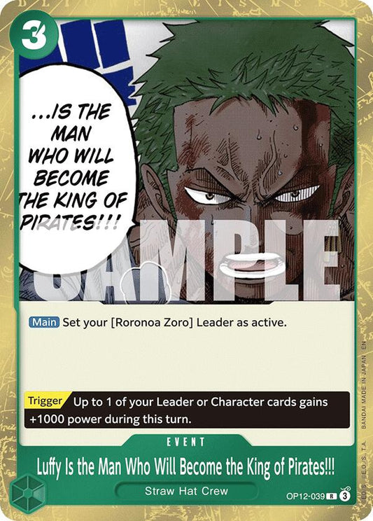 One Piece Card Game: Luffy Is the Man Who Will Become the King of Pirates!!! card image