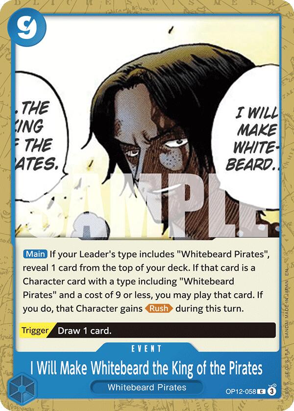 One Piece Card Game: I Will Make Whitebeard the King of the Pirates card image
