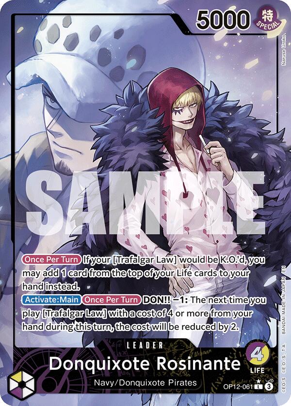 One Piece Card Game: Donquixote Rosinante (061) (Alternate Art) card image