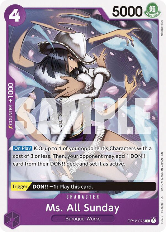 One Piece Card Game: Ms. All Sunday card image
