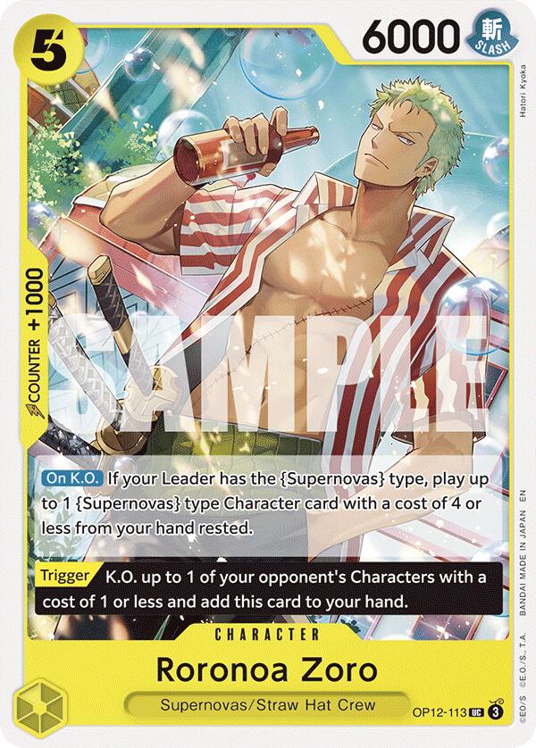 One Piece Card Game: Roronoa Zoro (113) card image