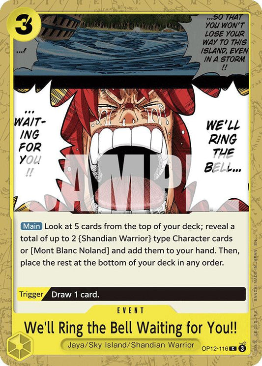 One Piece Card Game: We'll Ring the Bell Waiting for You!! card image