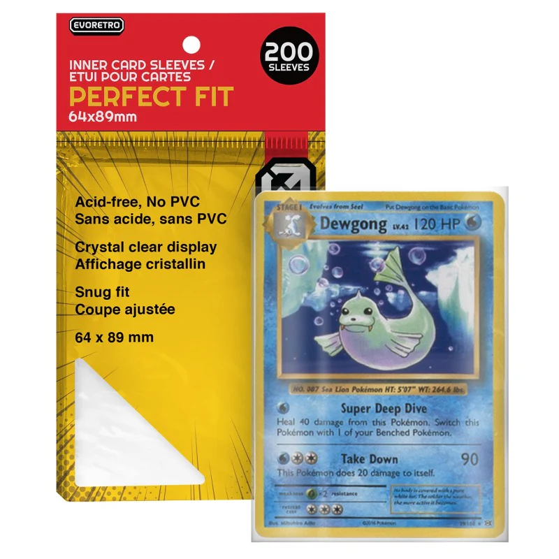 Protective Card Sleeves Perfect Fit for Pokemon Game and Trading Cards image
