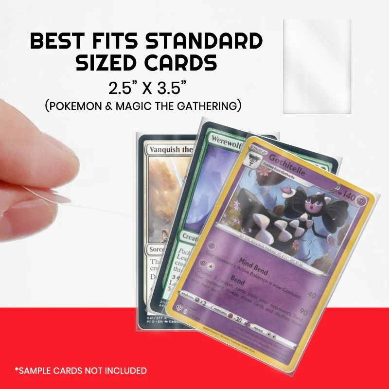 Protective Card Sleeves Perfect Fit for Pokemon Game and Trading Cards image