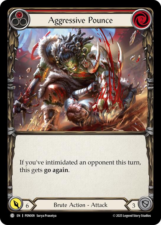 Flesh and Blood TCG: Aggressive Pounce (Red) card image