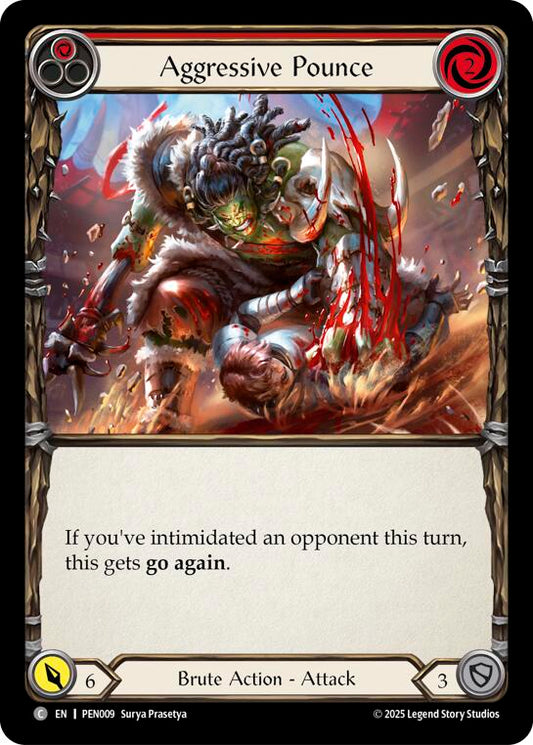 Flesh and Blood TCG: Aggressive Pounce (Red) card image