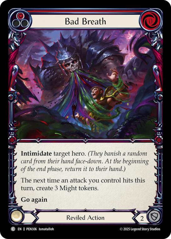 Flesh and Blood TCG: Bad Breath (Red) card image
