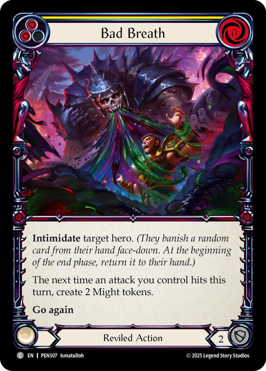 Flesh and Blood TCG: Bad Breath (Yellow) card image