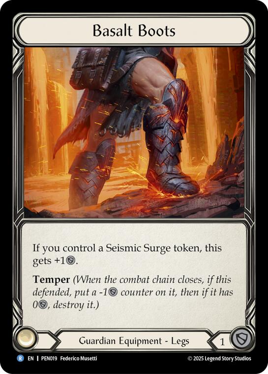 Flesh and Blood TCG: Basalt Boots card image