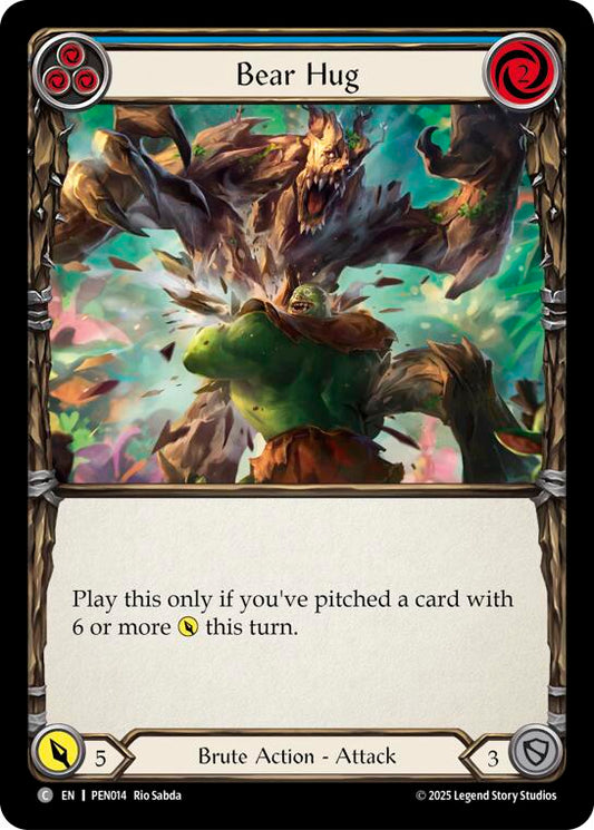 Flesh and Blood TCG: Bear Hug (Blue) card image