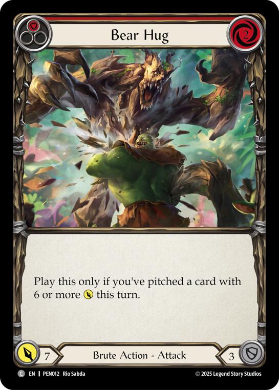 Flesh and Blood TCG: Bear Hug (Red) card image