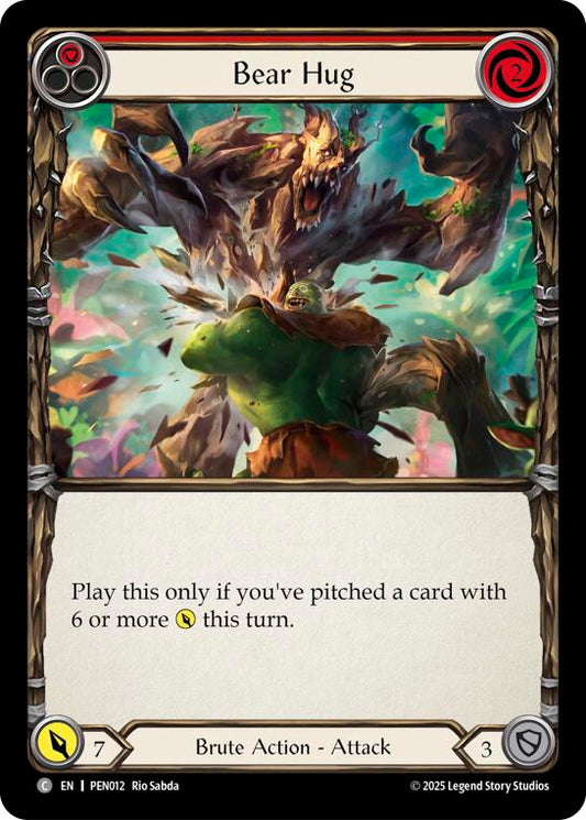 Flesh and Blood TCG: Bear Hug (Red) card image