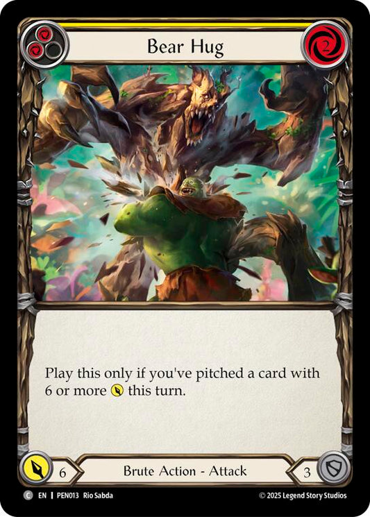Flesh and Blood TCG: Bear Hug (Yellow) card image