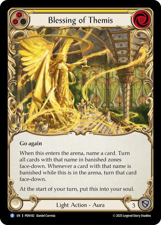 Flesh and Blood TCG: Blessing Of Themis (Yellow) card image