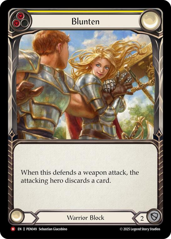 Flesh and Blood TCG: Blunten (Yellow) card image