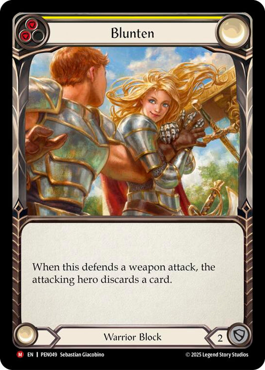 Flesh and Blood TCG: Blunten (Yellow) card image