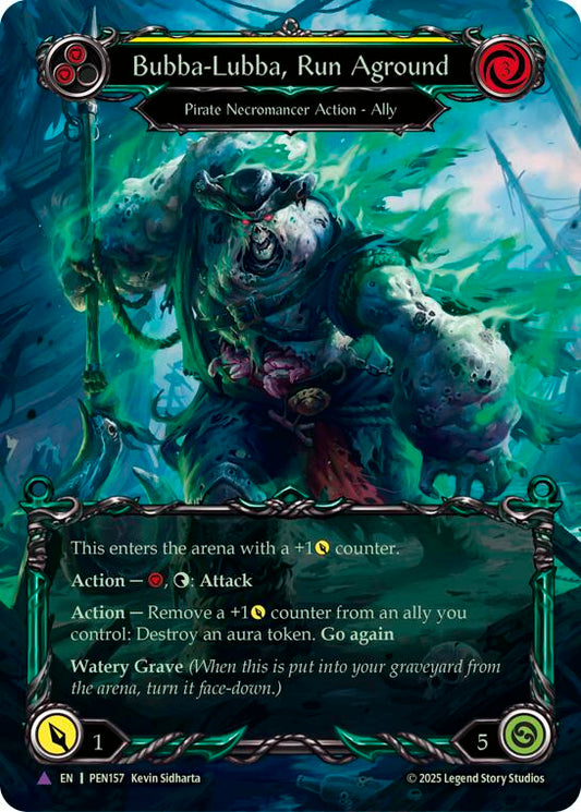 Flesh and Blood TCG: Bubba Lubba Run Aground (Yellow) (Marvel) card image