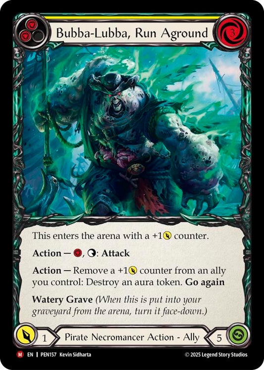 Flesh and Blood TCG: Bubba Lubba Run Aground (Yellow) card image