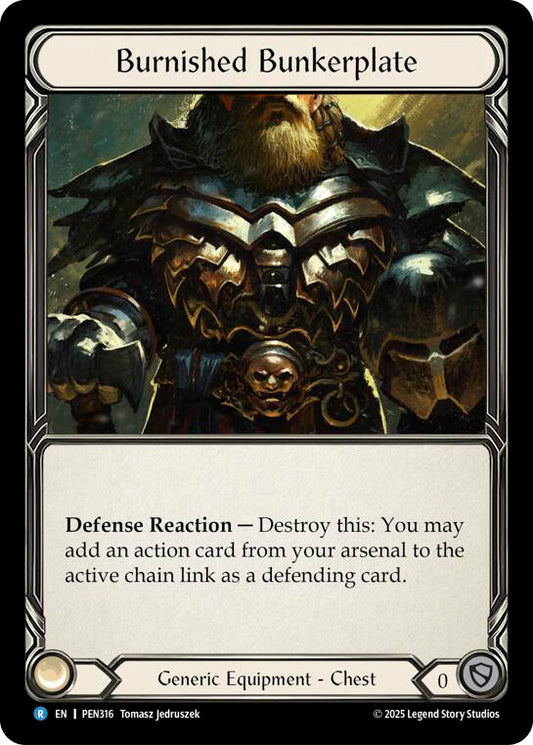 Flesh and Blood TCG: Burnished Bunkerplate card image